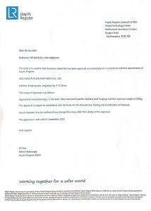 Certificate of honor