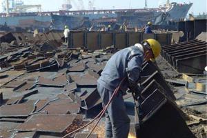 Scrapping steel scrap
